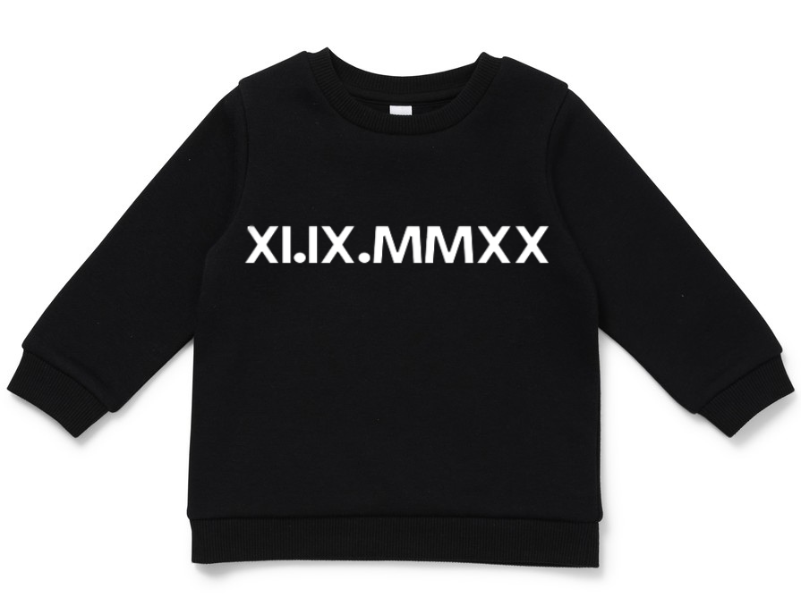 ROMAN NUMERAL SWEATSHIRT