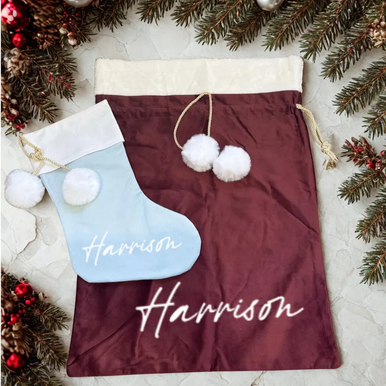 LUX CHRISTMAS SACK - DEEP WINE