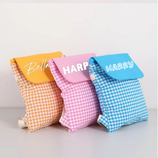 GINGHAM BACKPACK