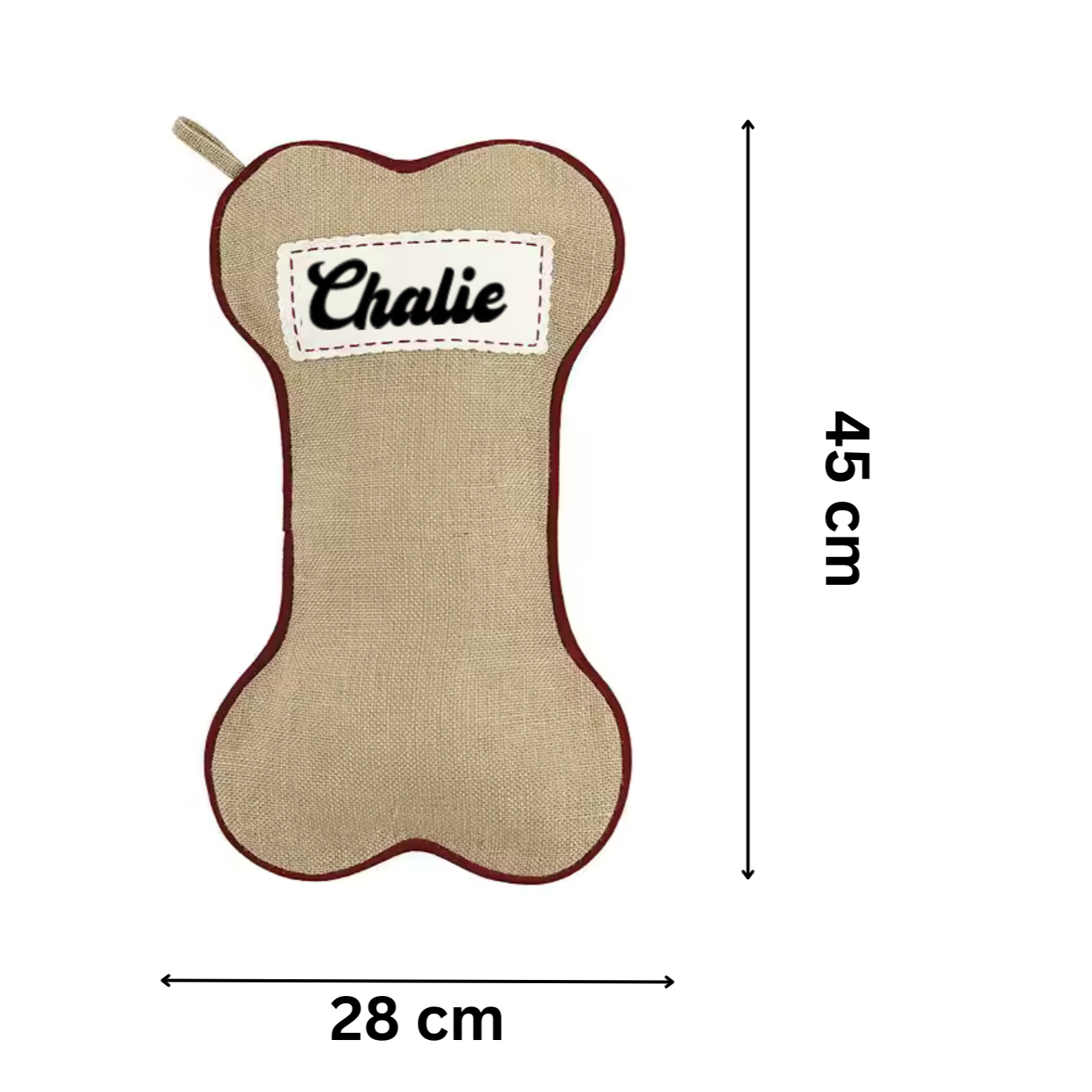 DOG BONE CHRISTMAS STOCKING