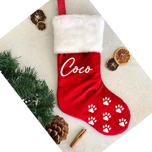 DOG LUXE SANTA STOCKING