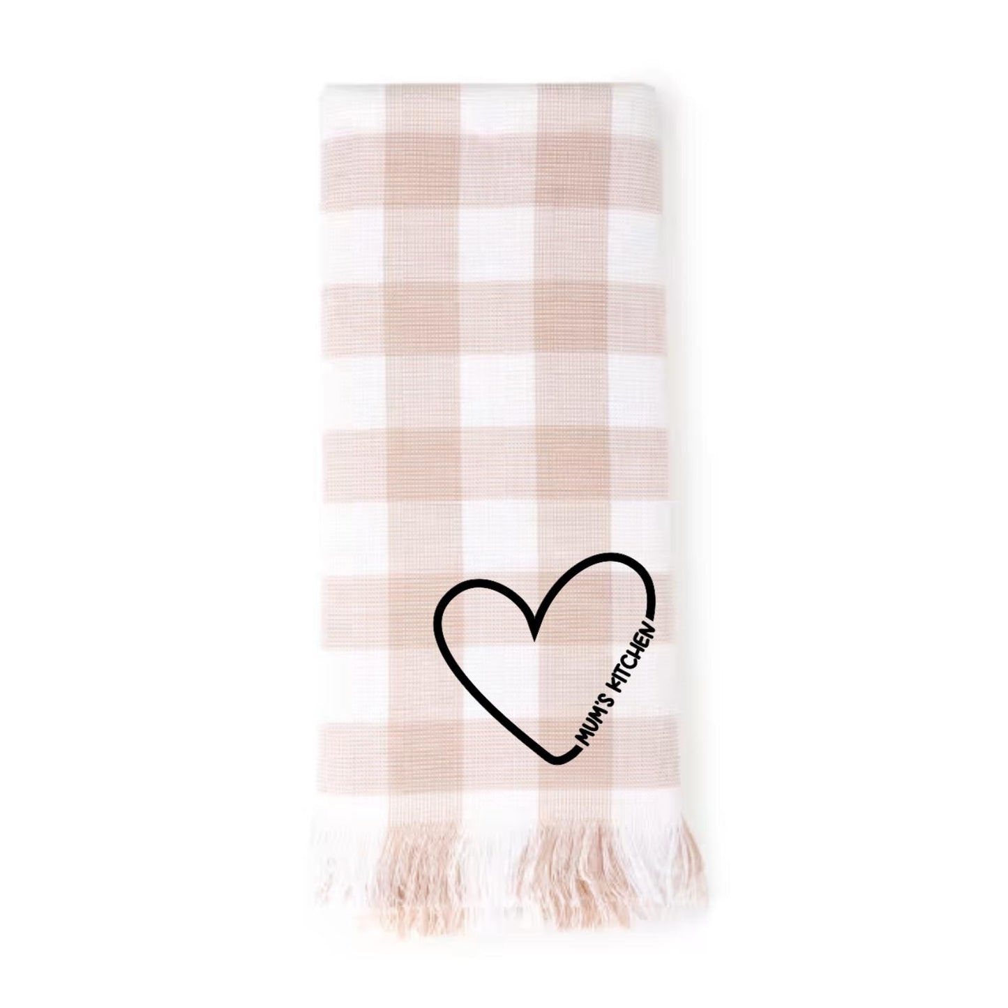 PERSONALISED TEA TOWEL SET - Dusty Pink
