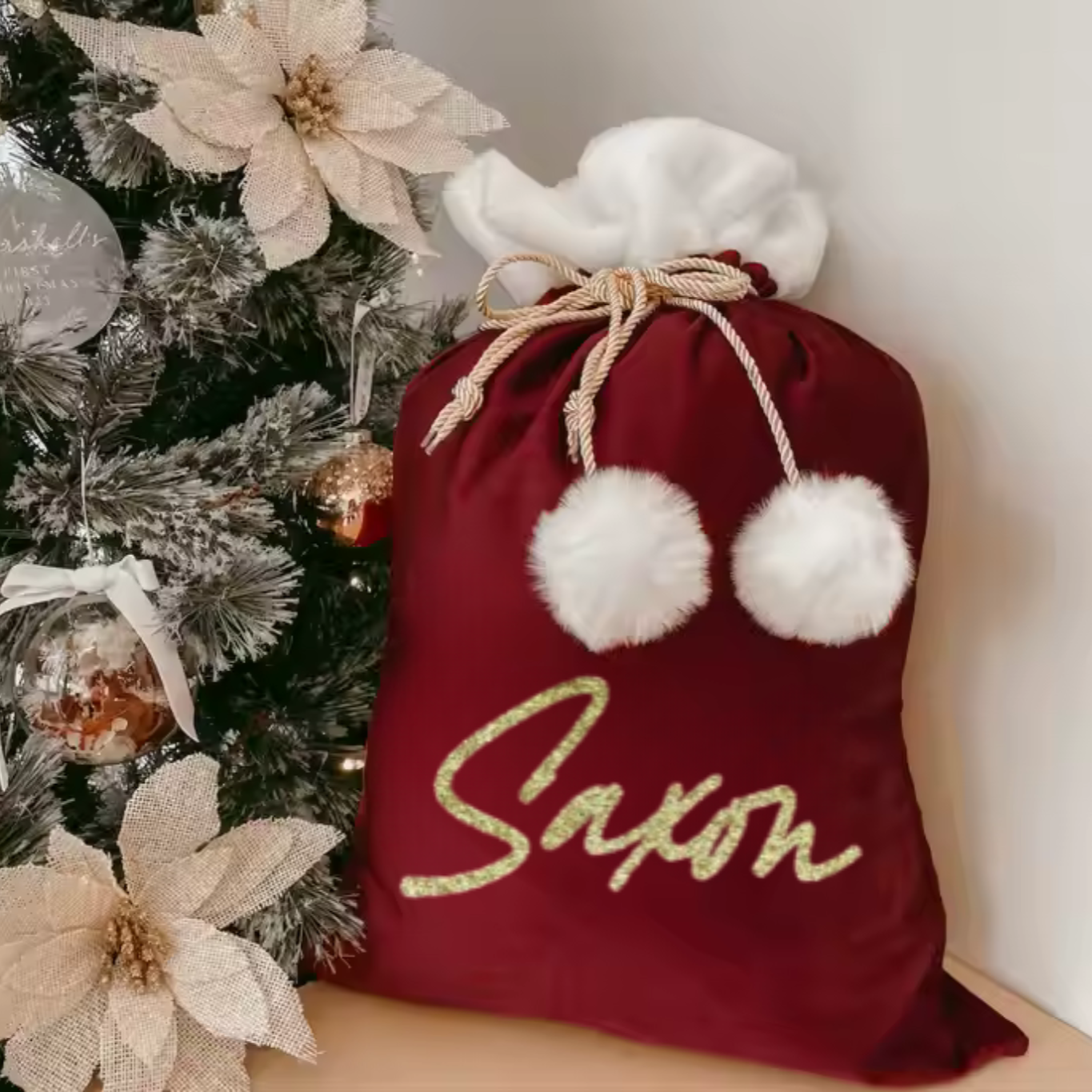 LUX CHRISTMAS SACK - RED