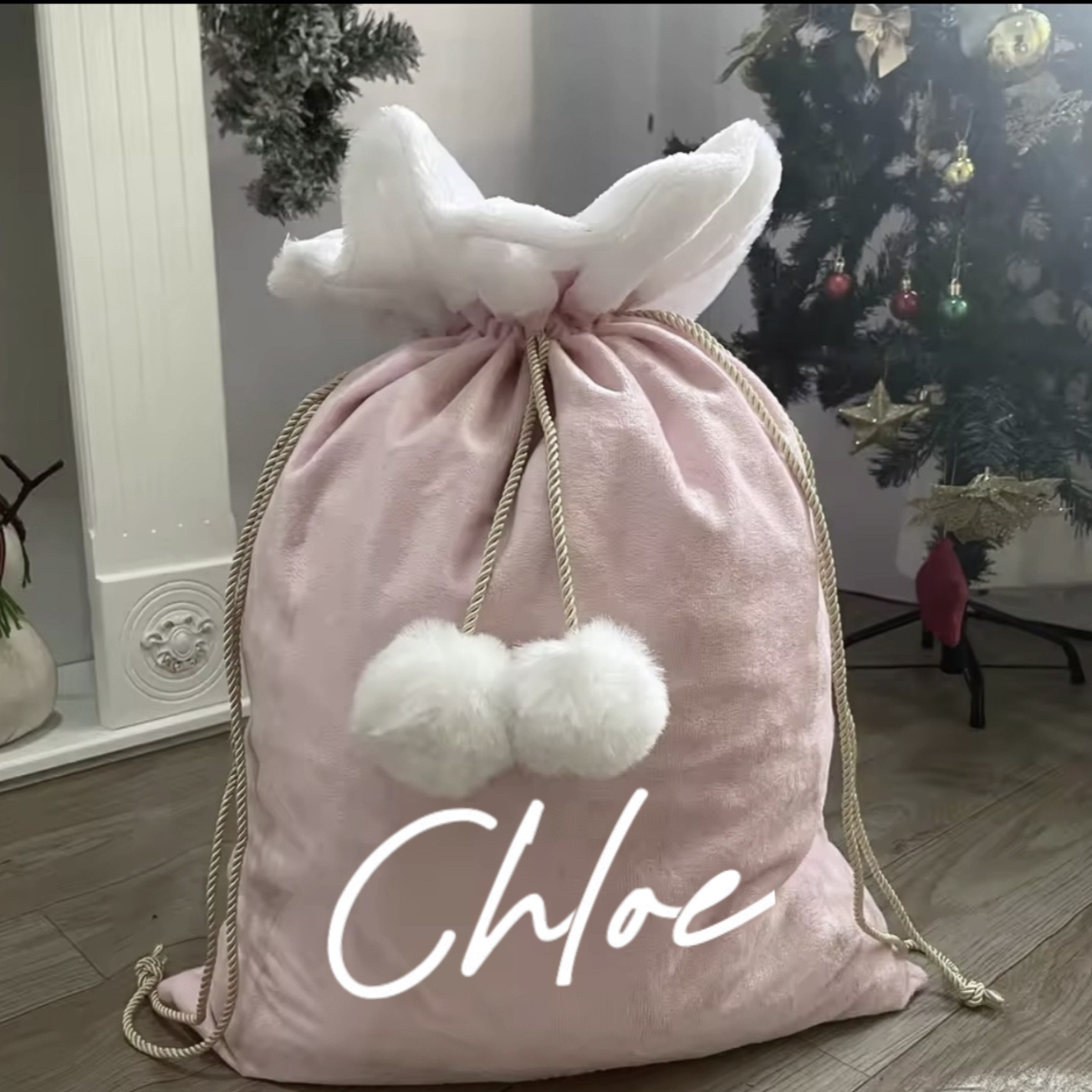 LUX CHRISTMAS SACK - PINK