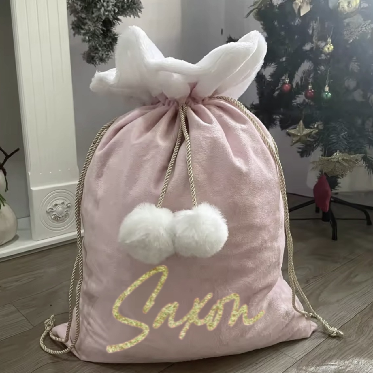 LUX CHRISTMAS SACK - PINK