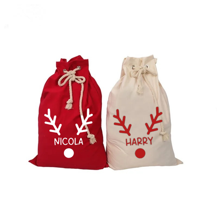REINDEER SANTA SACK