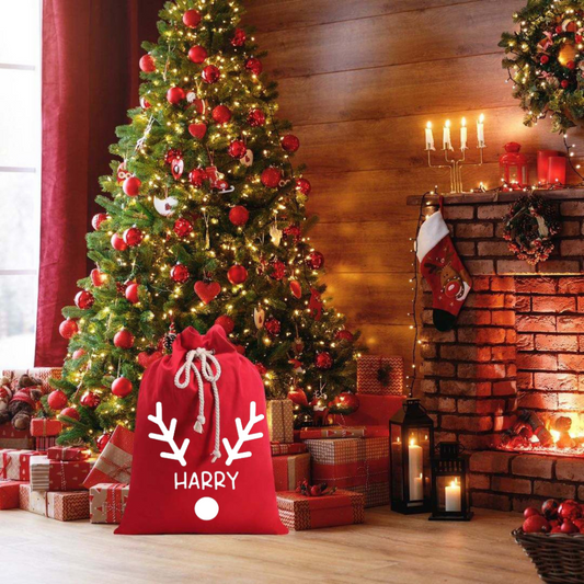 REINDEER SANTA SACK