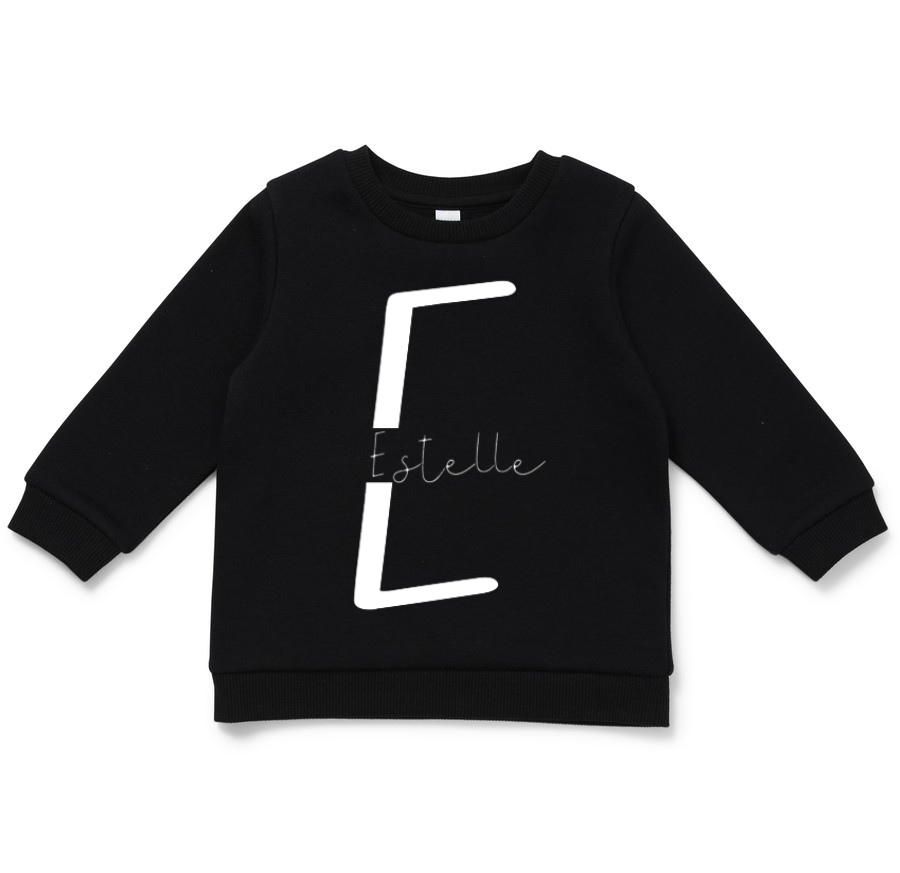 SLICED INITIAL SEATSHIRT