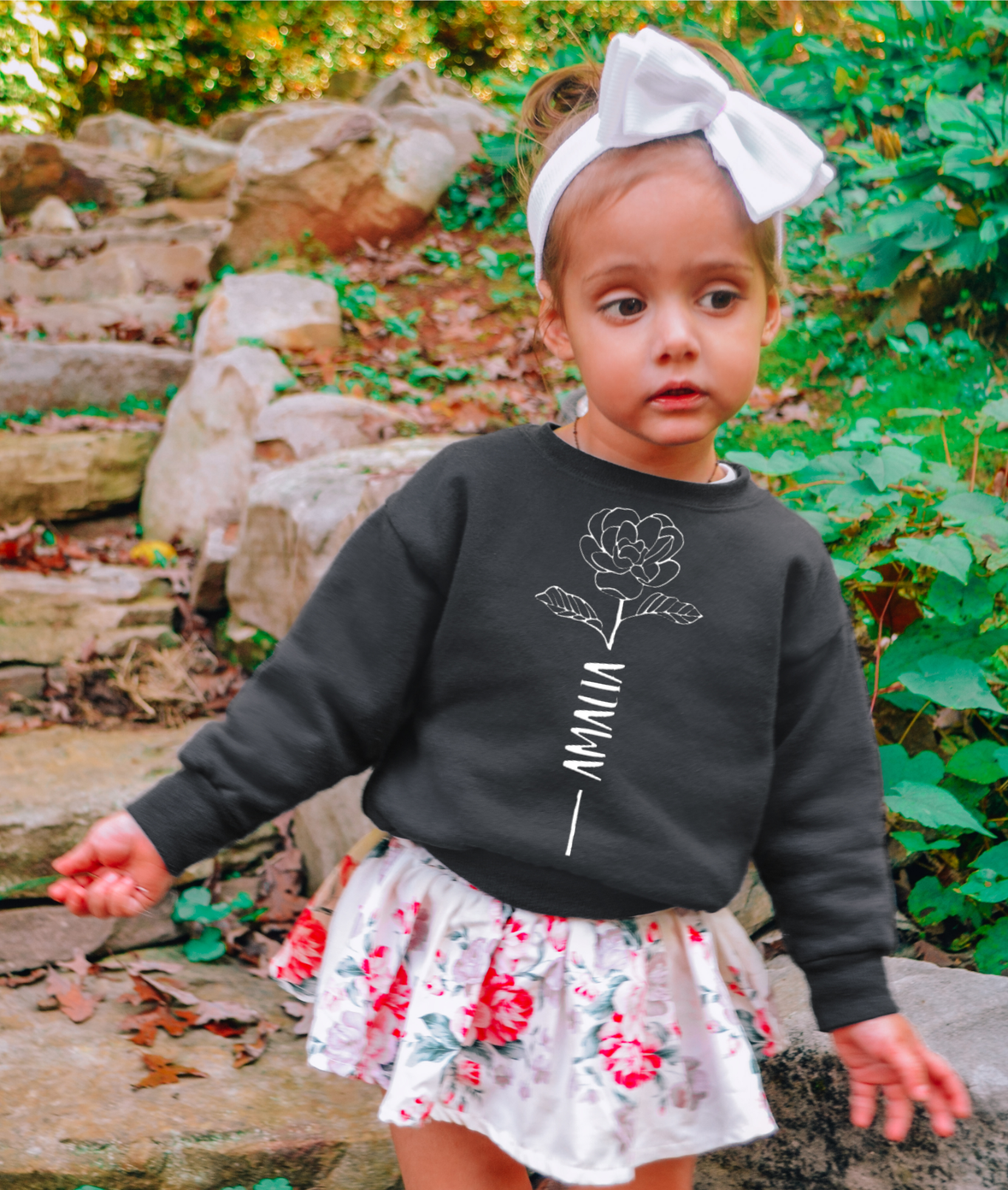 FLOWER STEM NAME SWEATSHIRT