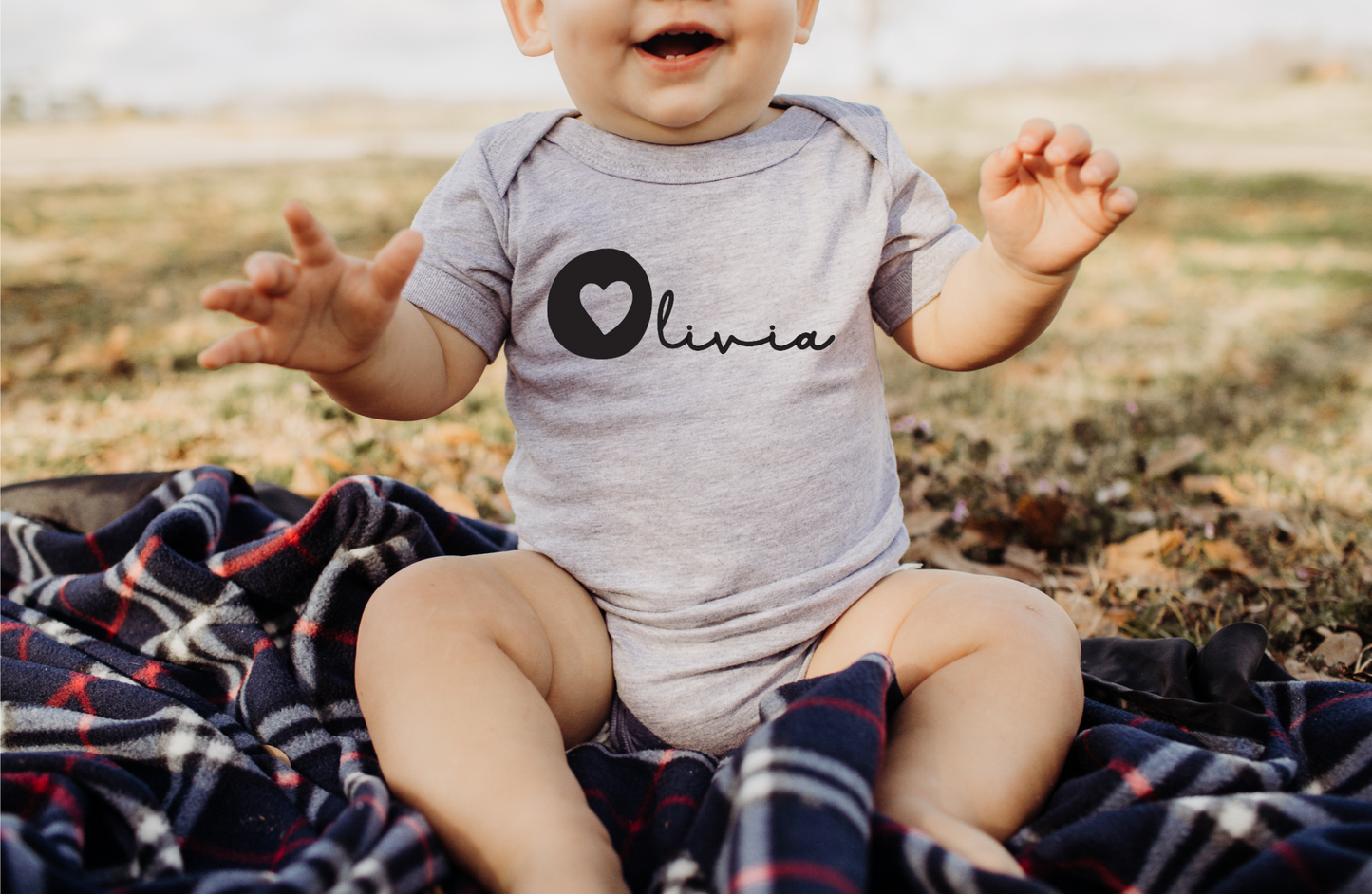 HEART INITIAL BODYSUIT