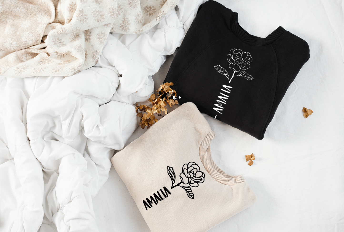 FLOWER STEM NAME SWEATSHIRT