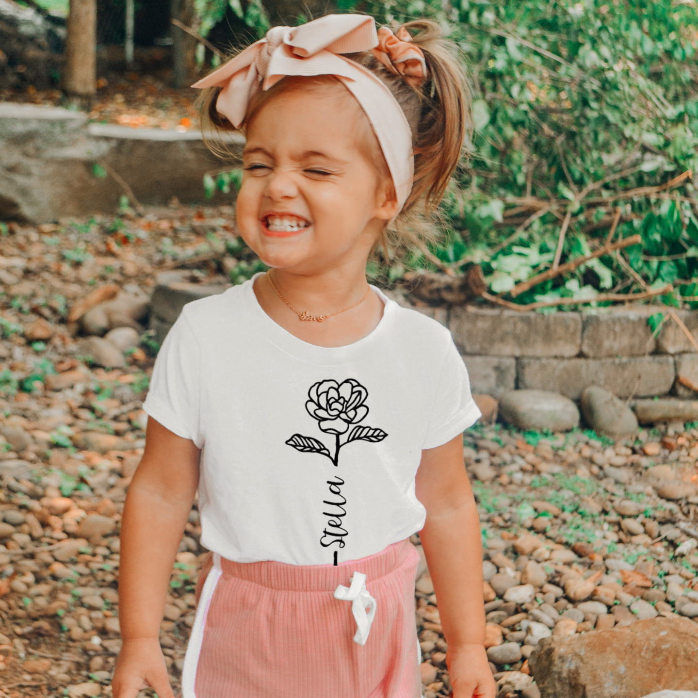 FLOWER STEM NAME TEE