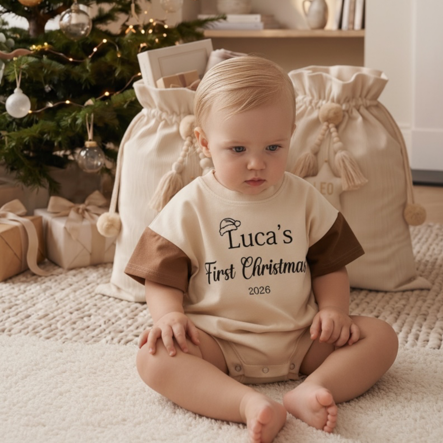 FIRST CHRISTMAS ROMPER - Personalised