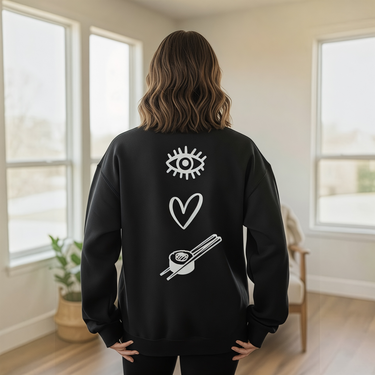 I LOVE 🍣 Adult Sweatshirt