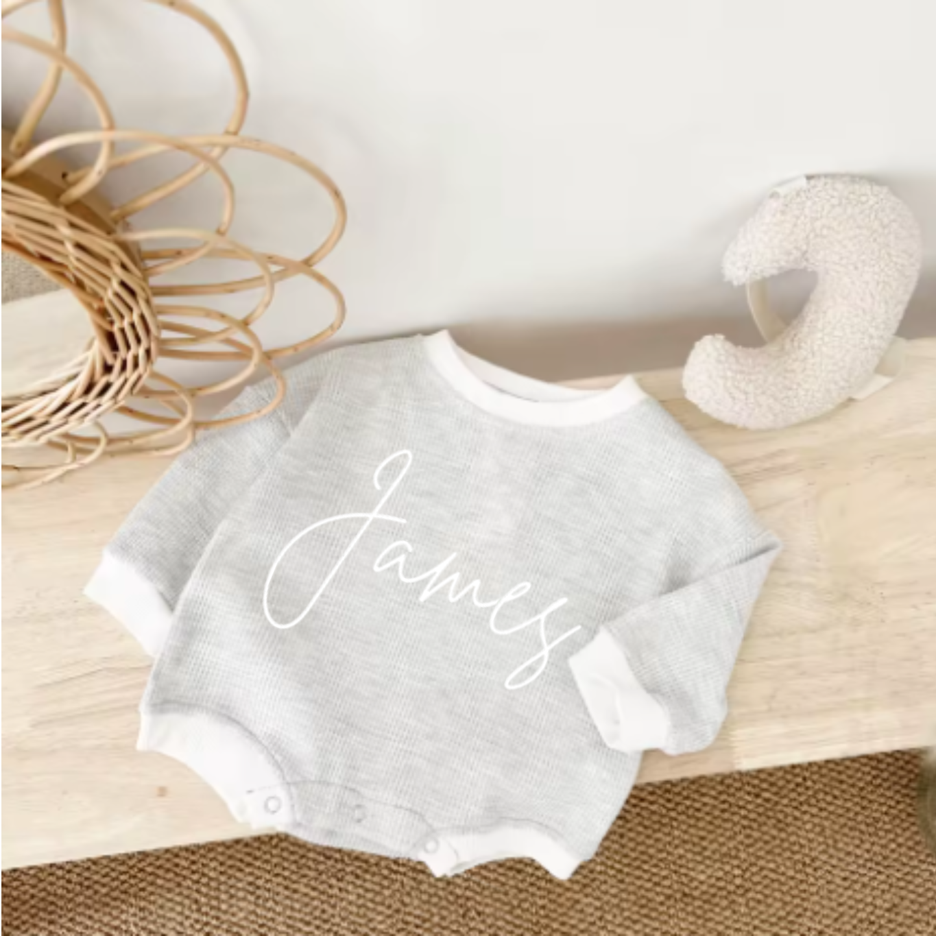 WAFFLE OVERSIZED ROMPER