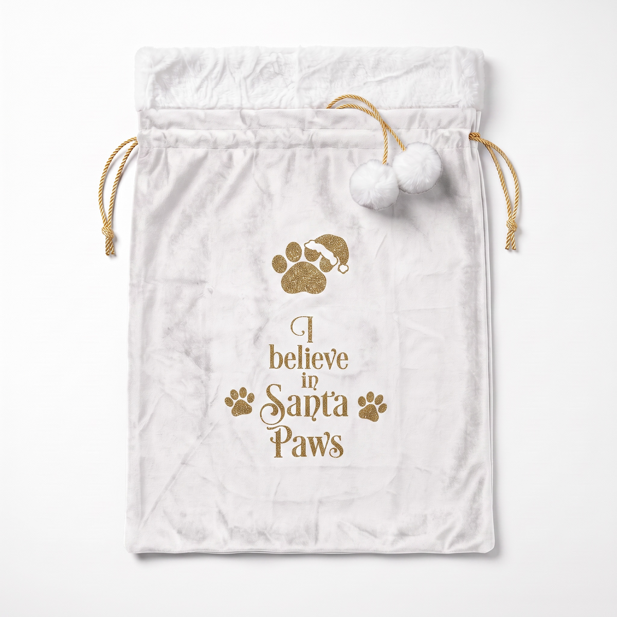 SANTA PAWS VELVET SACK