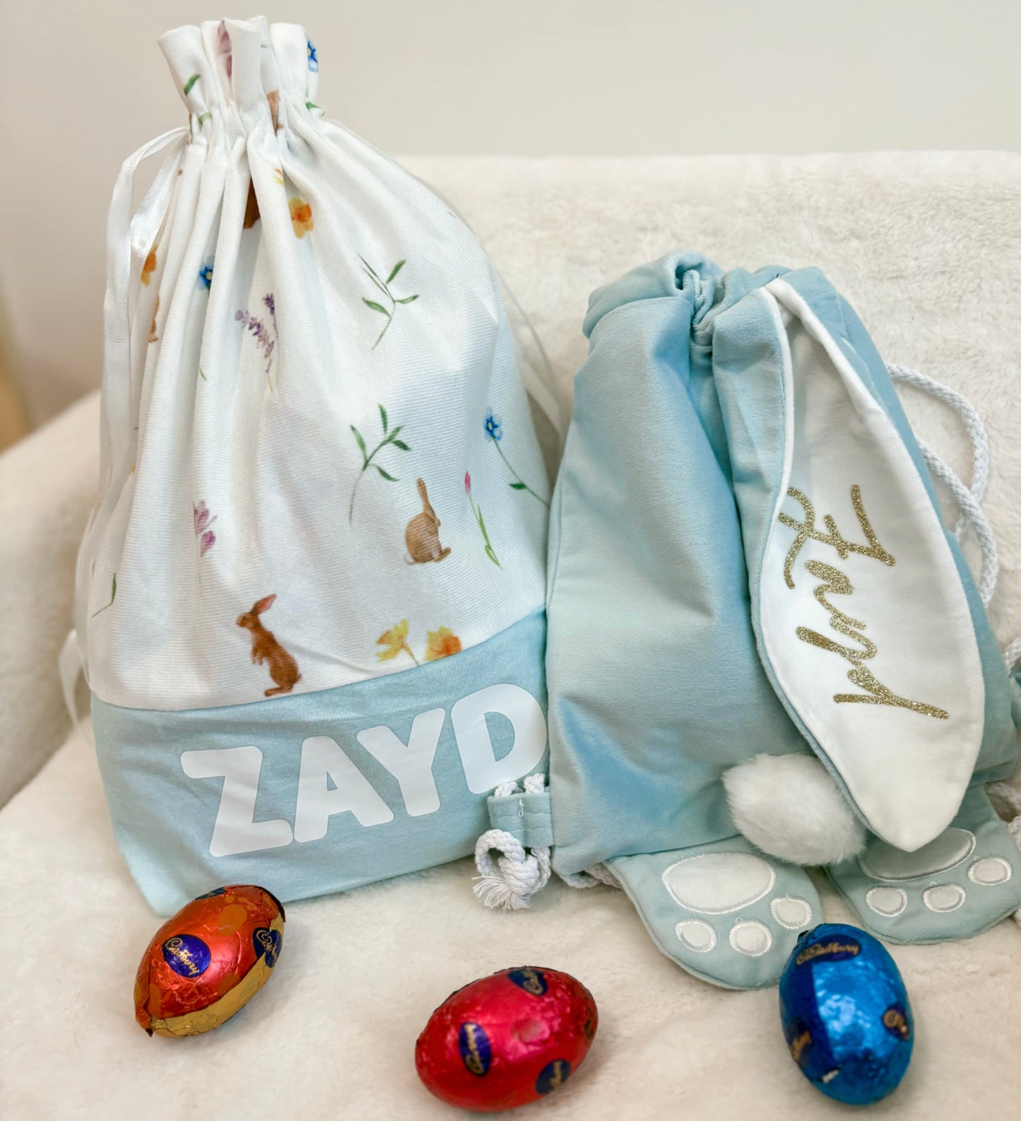 BUNNY BACKPACK - Light Blue