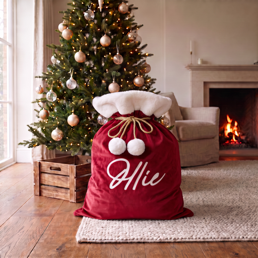 LUX CHRISTMAS SACK - RED
