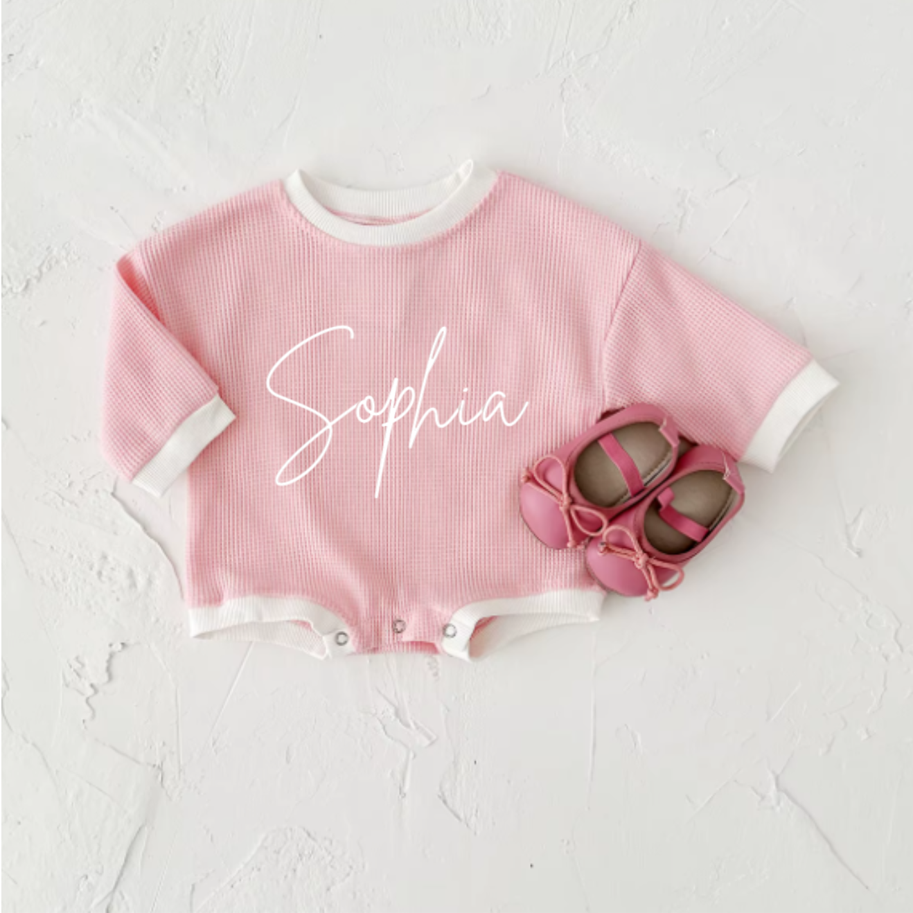 WAFFLE OVERSIZED ROMPER