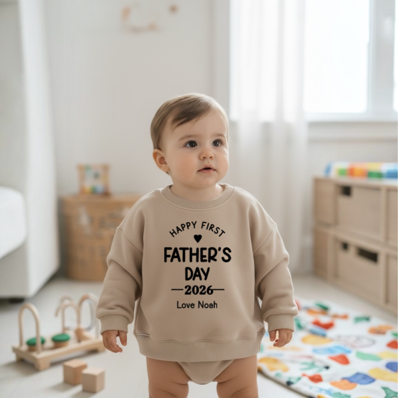 FIRST FATHERS DAY PERSONALISED SWEATSHIRT