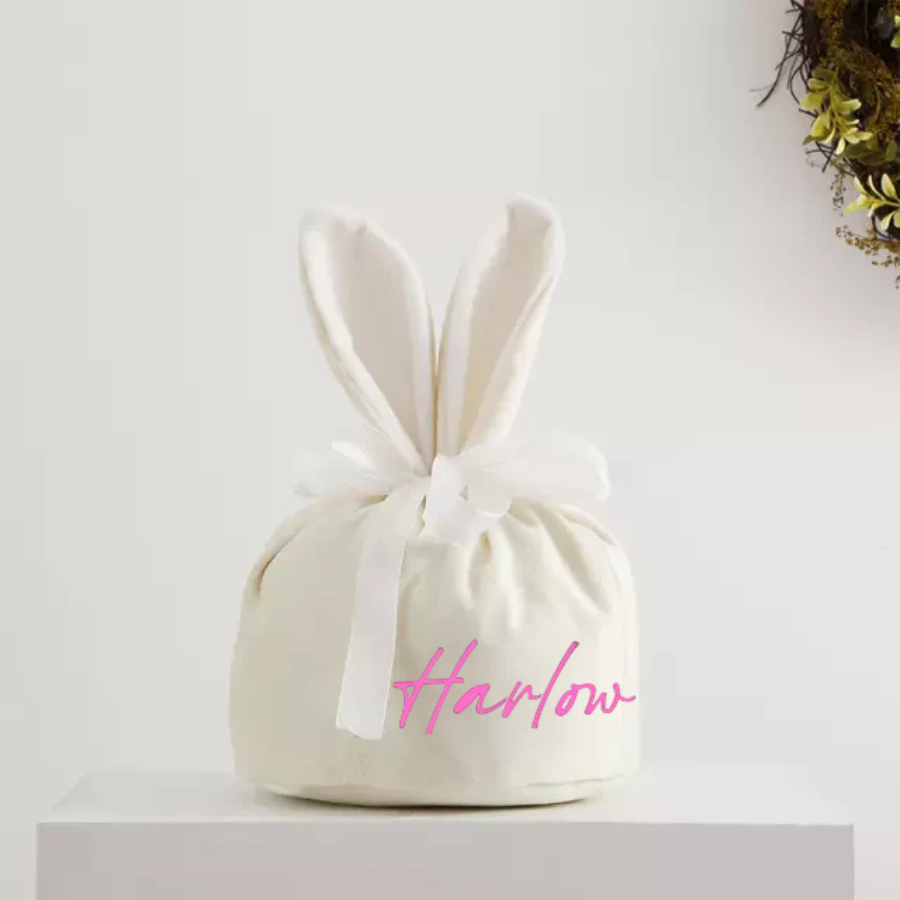 VELVET BUNNY BAG - OFF WHITE