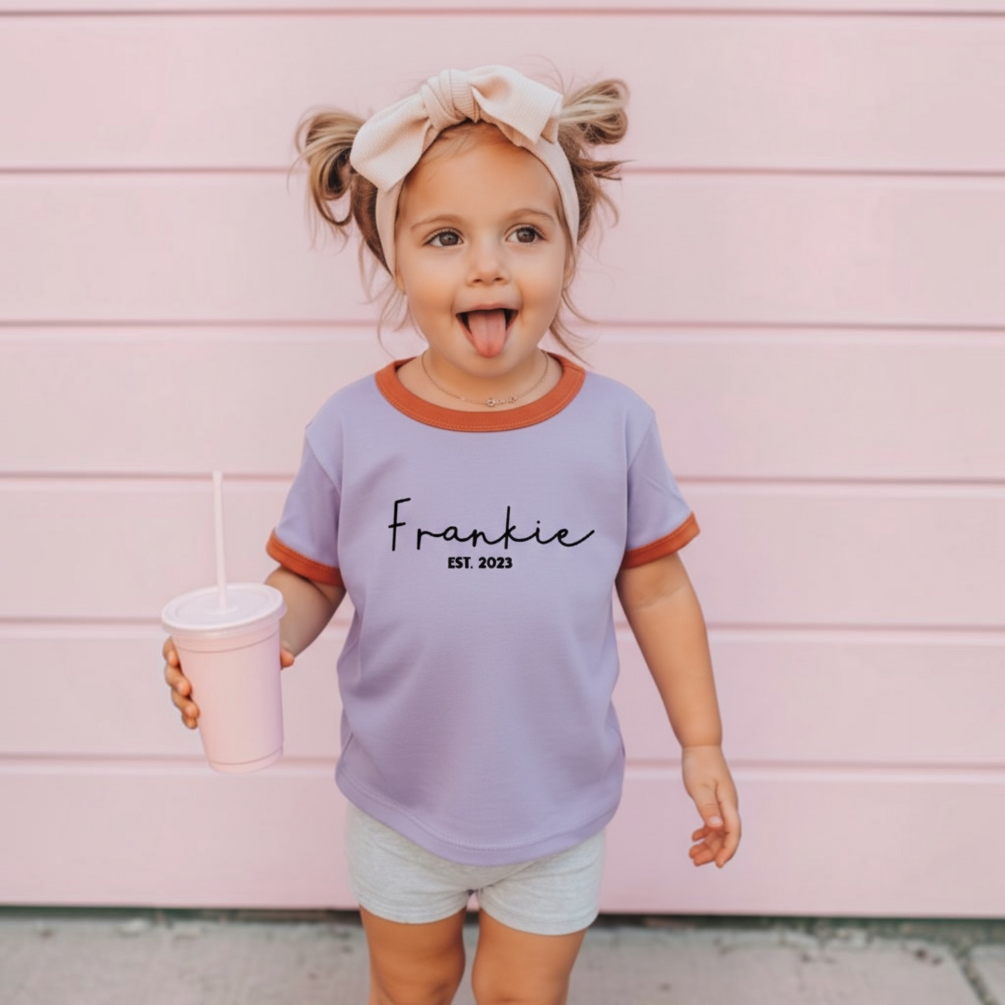 CURSIVE NAME & EST TEE
