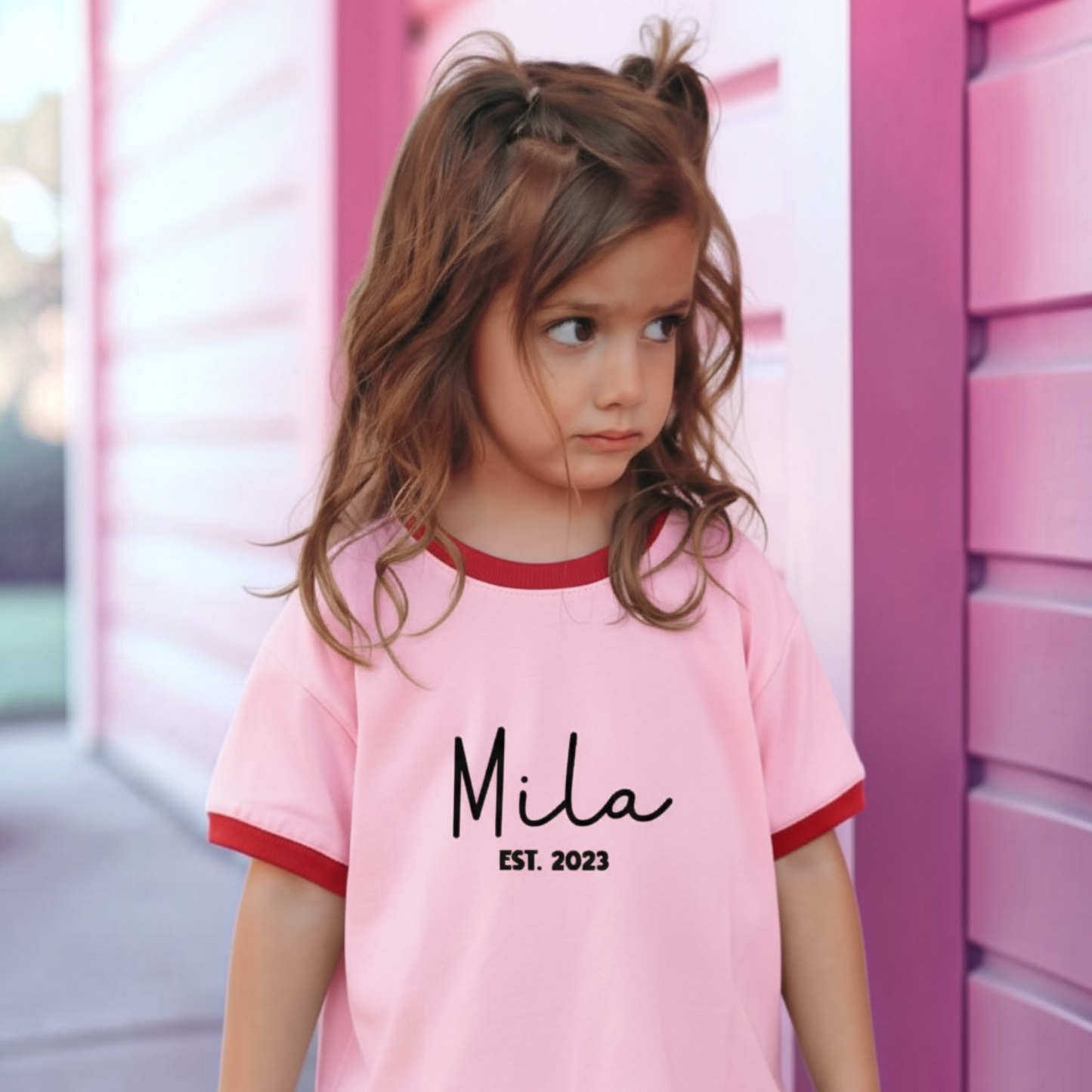 CURSIVE NAME & EST TEE