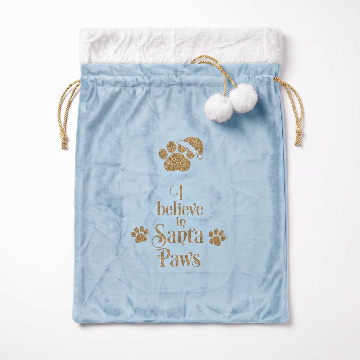 SANTA PAWS VELVET SACK