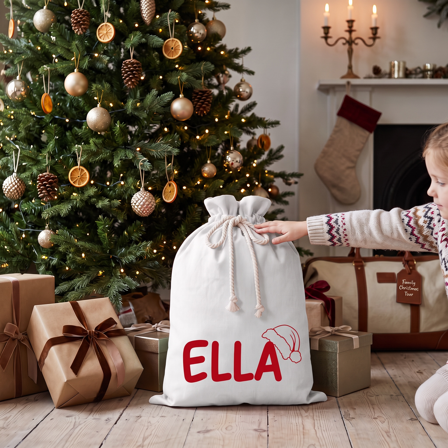 SANTA HAT SACK
