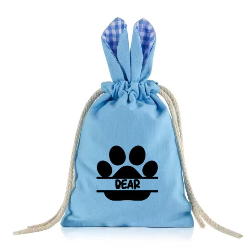 DOG EASTER GINGHAM BAG