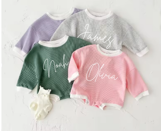 WAFFLE OVERSIZED ROMPER