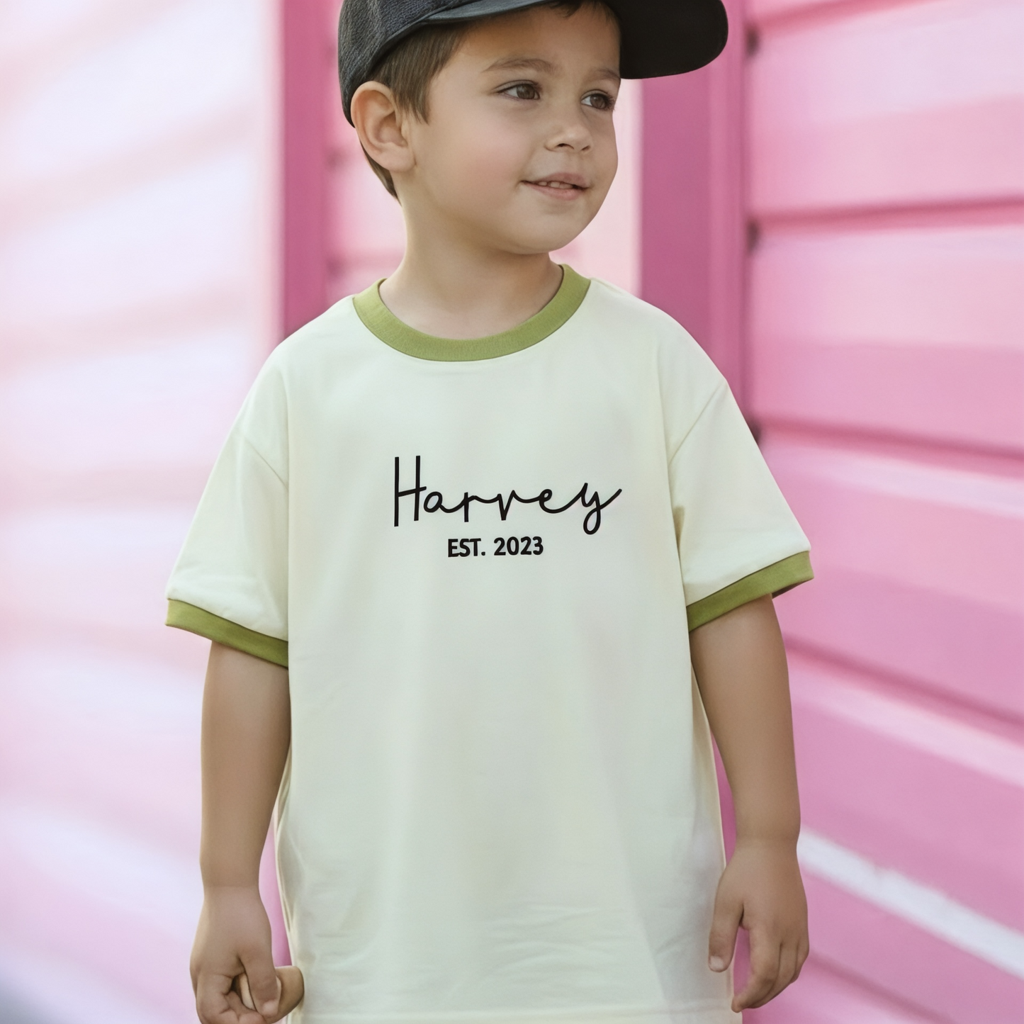 CURSIVE NAME & EST TEE