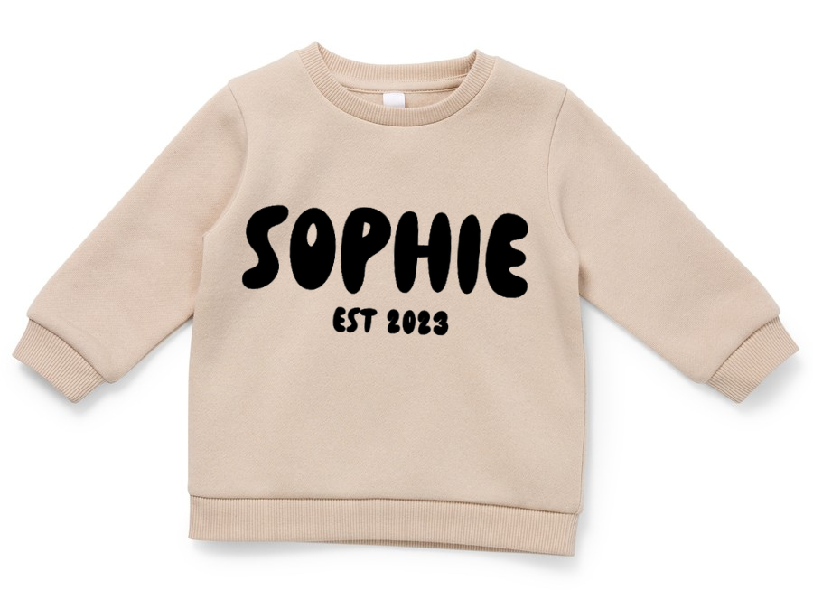 BUBBLE NAME & EST SWEATSHIRT