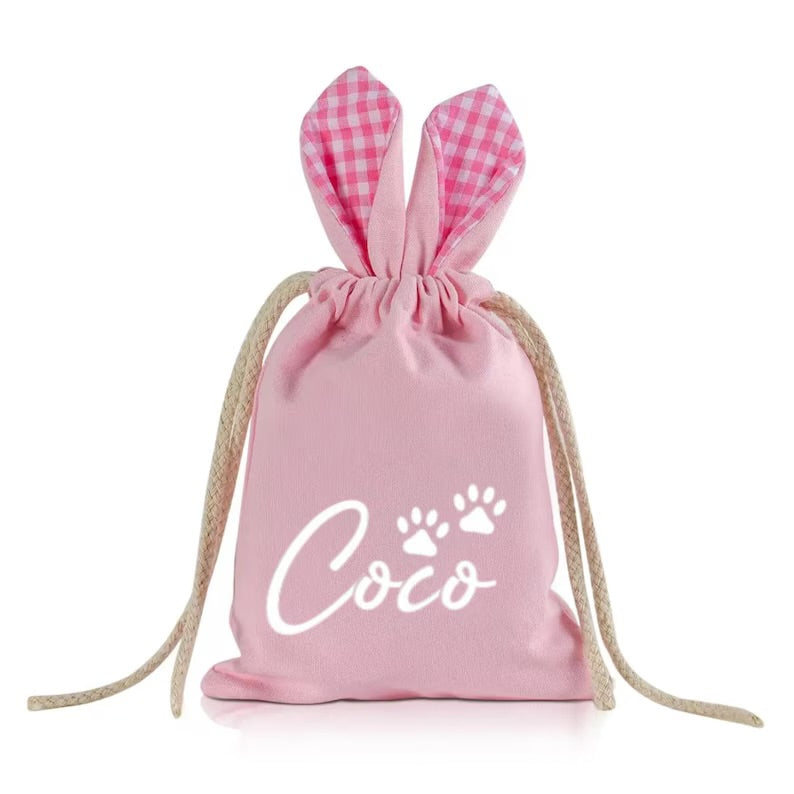 DOG EASTER GINGHAM BAG