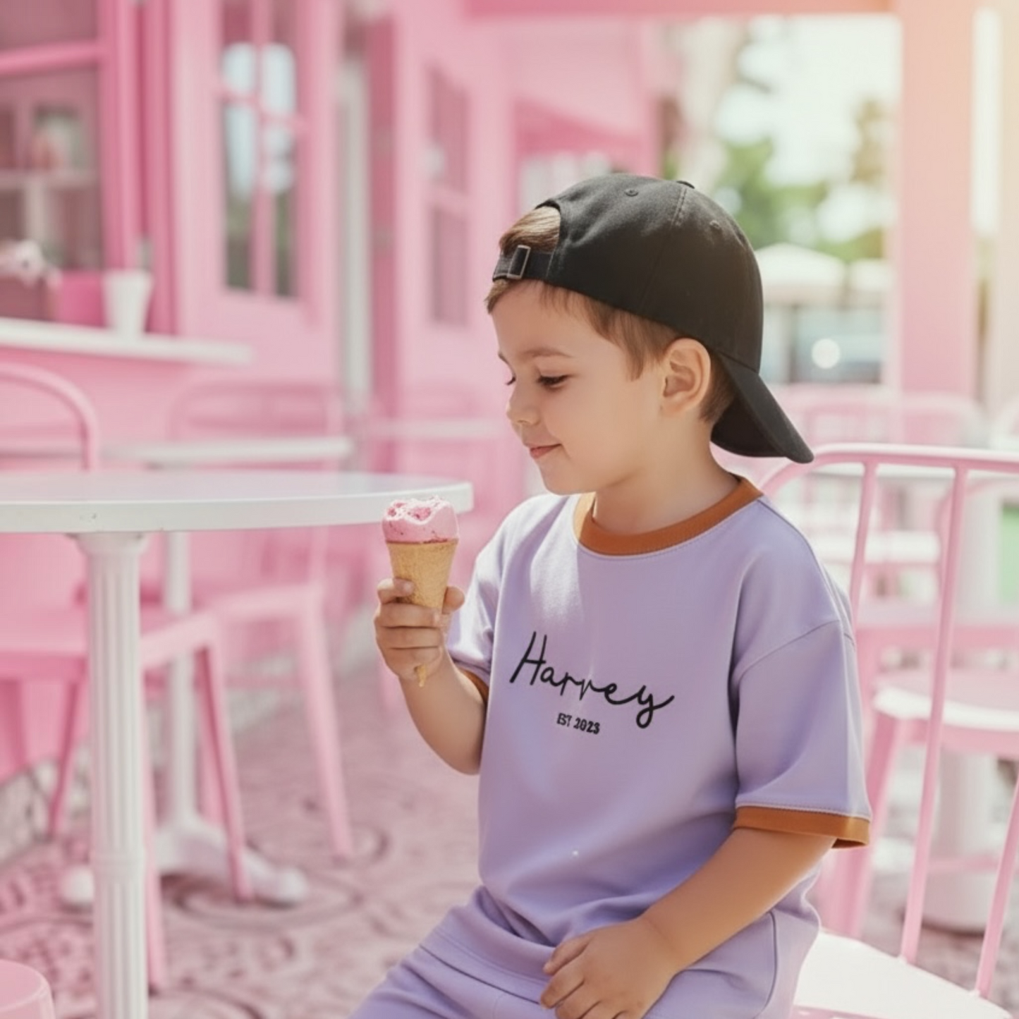 CURSIVE NAME & EST TEE