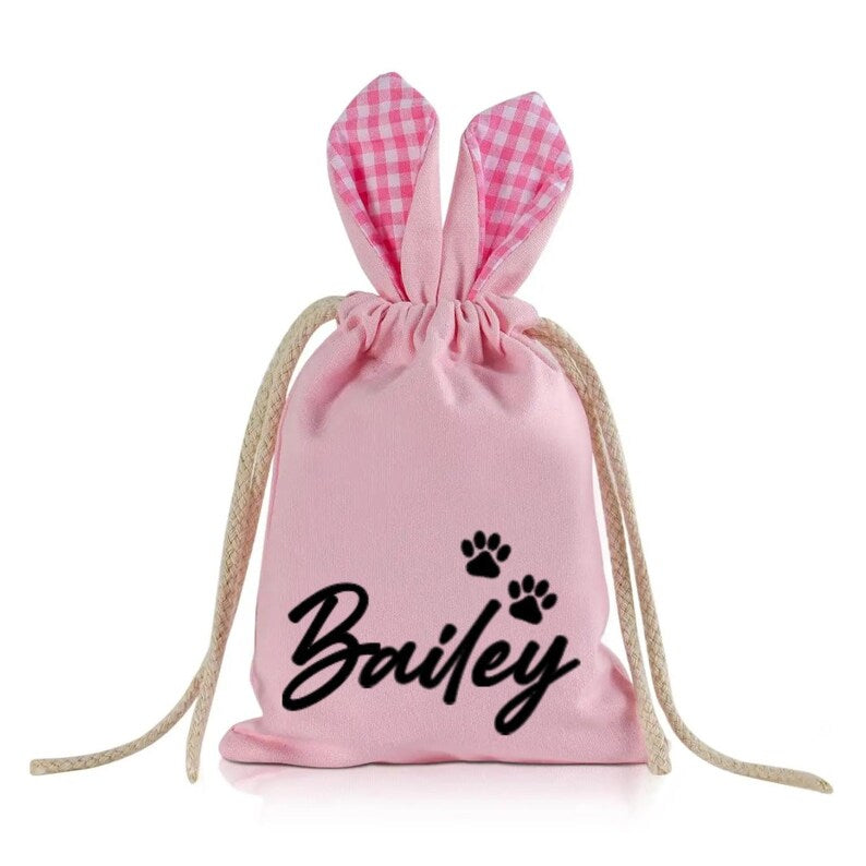 DOG EASTER GINGHAM BAG