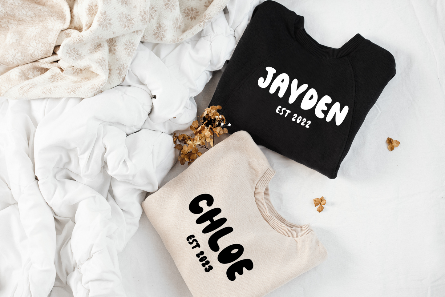 BUBBLE NAME & EST SWEATSHIRT