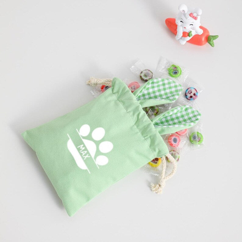 DOG EASTER GINGHAM BAG