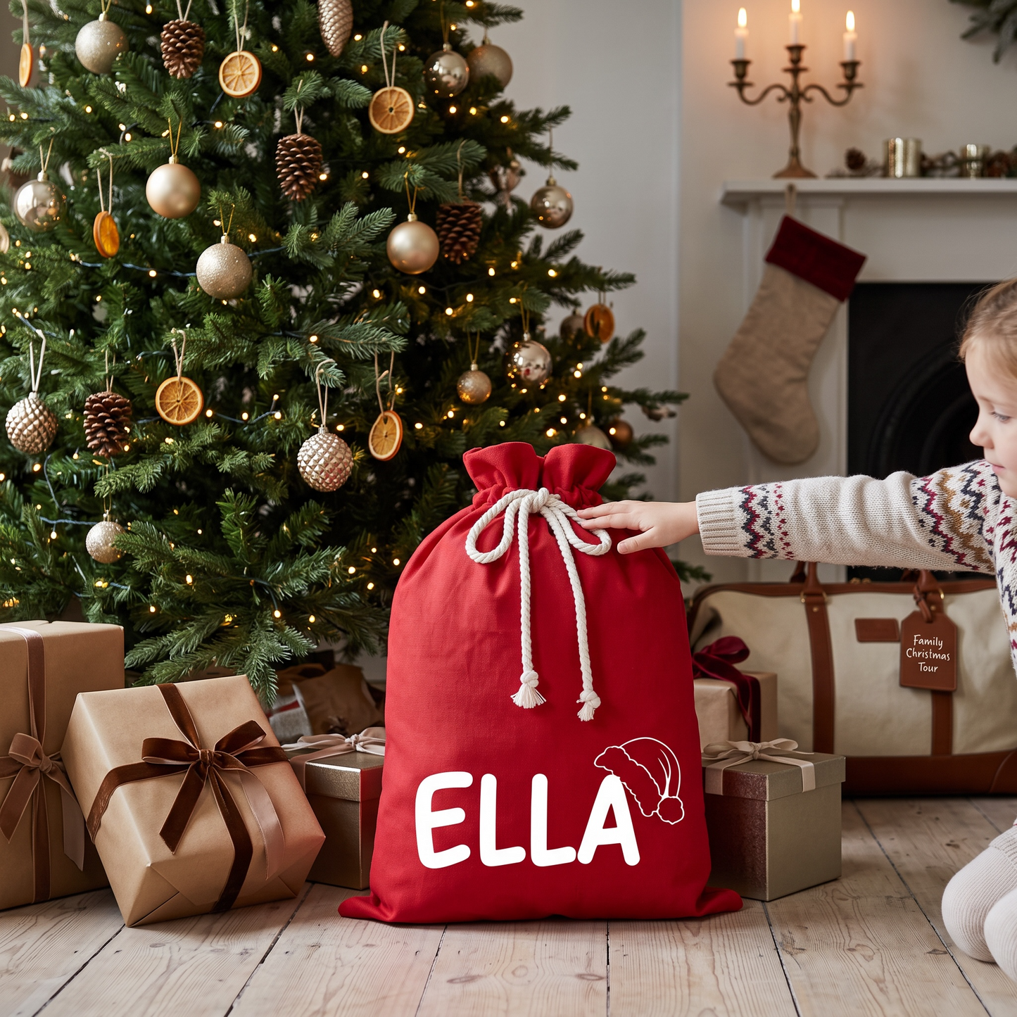 SANTA HAT SACK