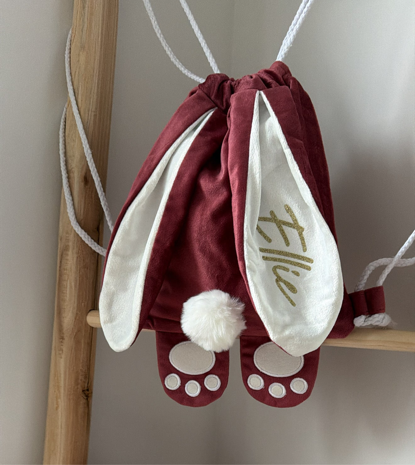 BUNNY BACKPACK - Burgandy