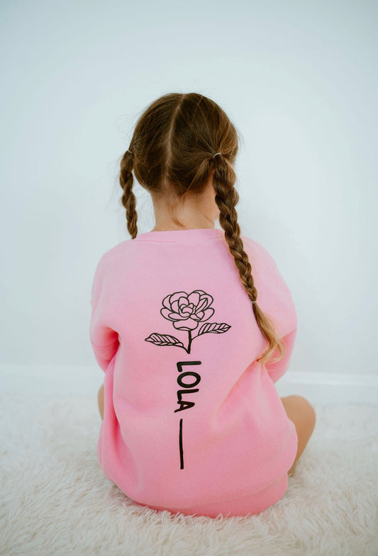 FLOWER STEM NAME SWEATSHIRT