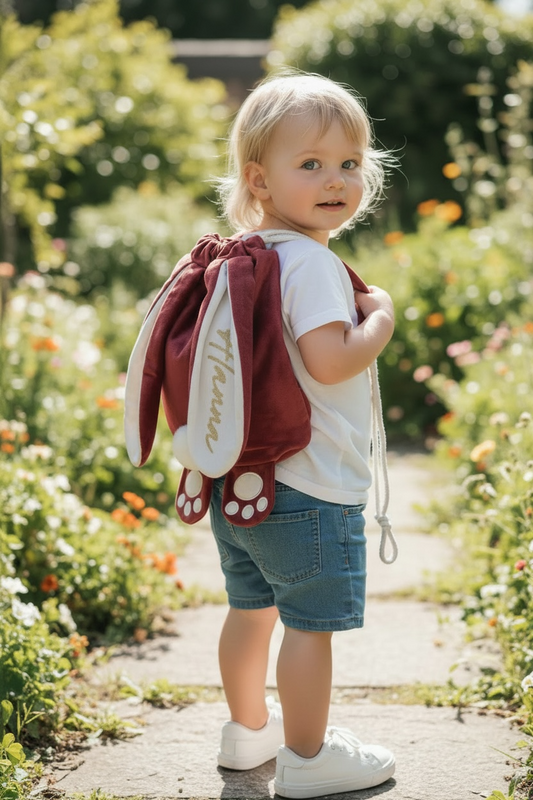 BUNNY BACKPACK - Burgandy