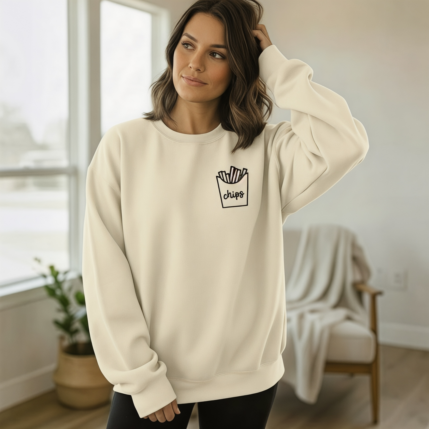 I LOVE 🍟 Adult Sweatshirt