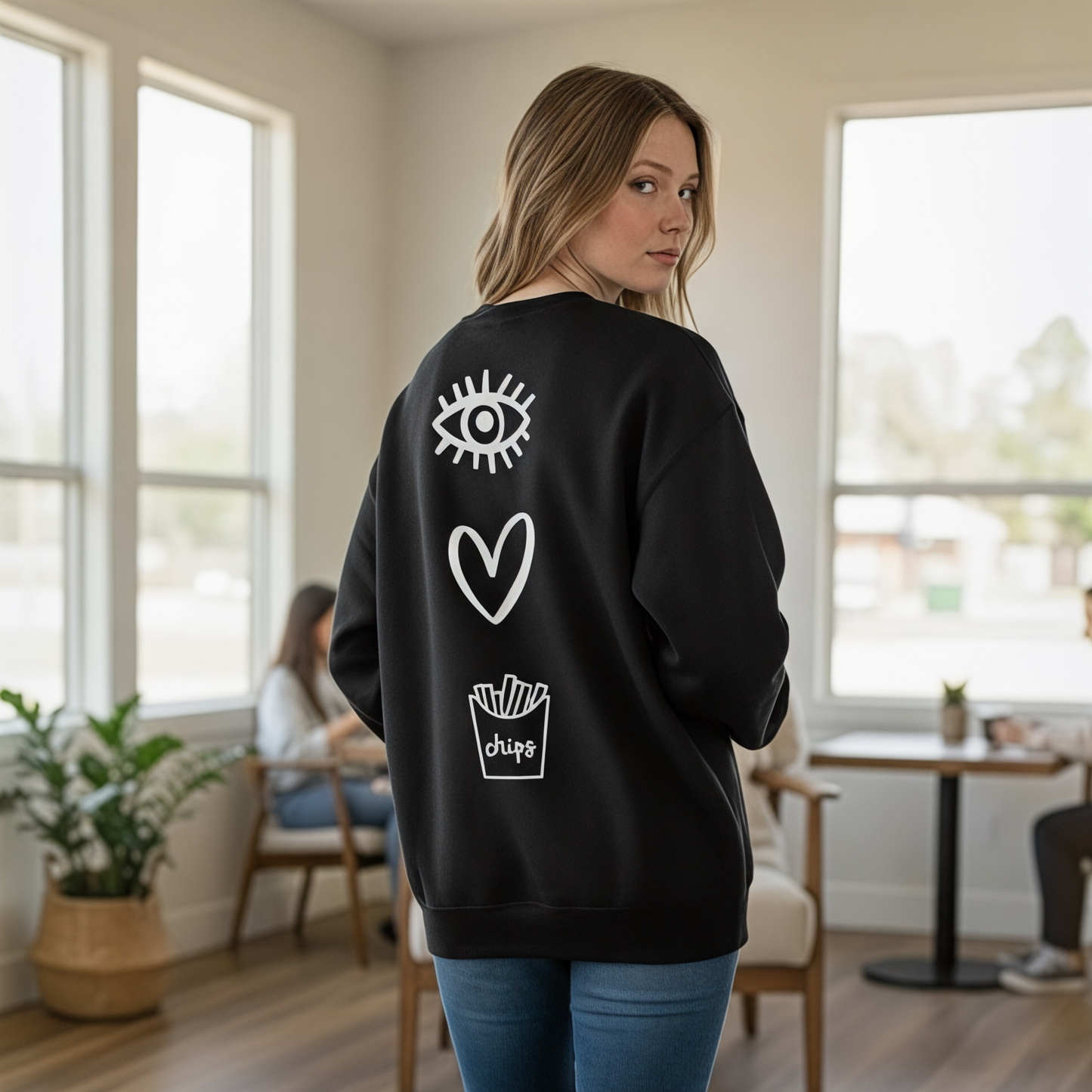I LOVE 🍟 Adult Sweatshirt