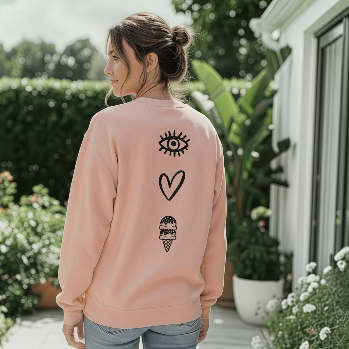 I LOVE🍦 Adult Sweatshirt