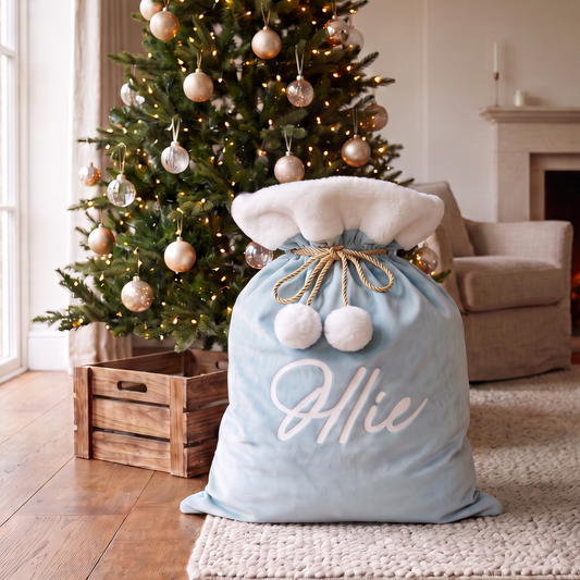 LUX CHRISTMAS SACK - BLUE