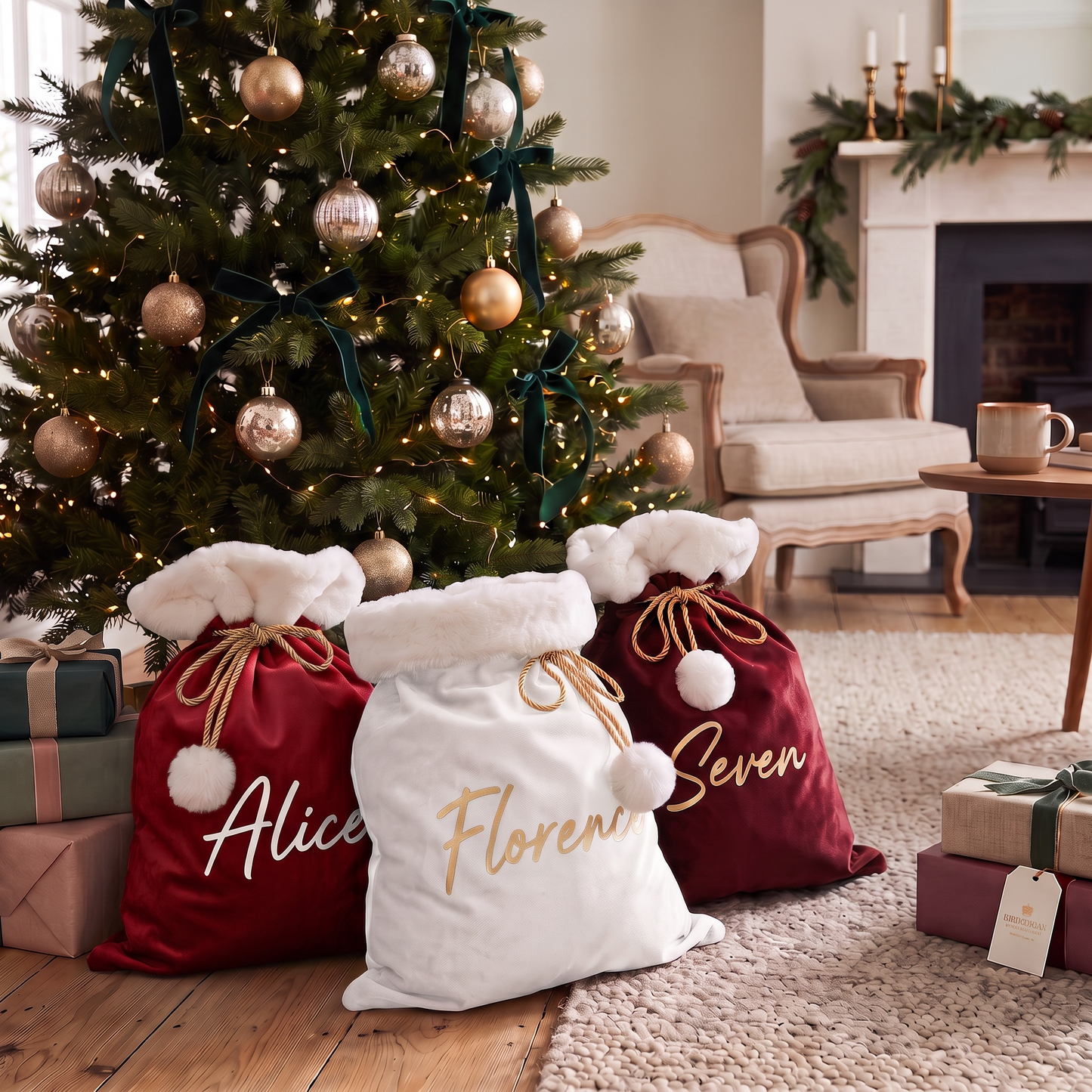LUX CHRISTMAS SACK - RED