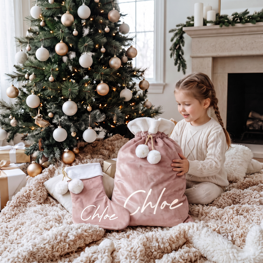 LUX CHRISTMAS SACK - PINK