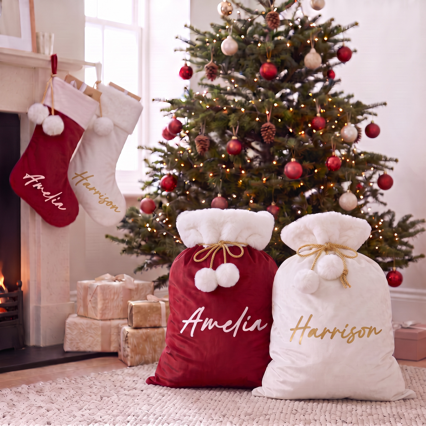 LUX CHRISTMAS SACK - RED