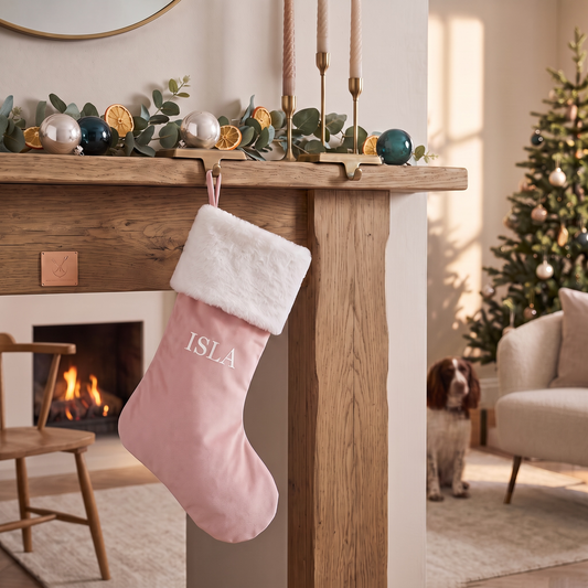 PINK LUXE SANTA STOCKING
